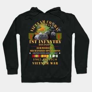 1st Infantry Div - Airmobile - Mech Operations w VN SVC X 300 Hoodie